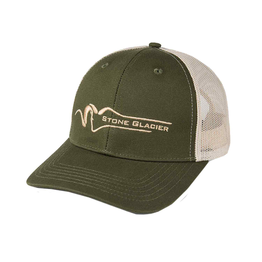 Stone Glacier Classic Trucker Hat (Military Green)