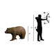 Delta McKenzie Walking Brown Bear 3D Target