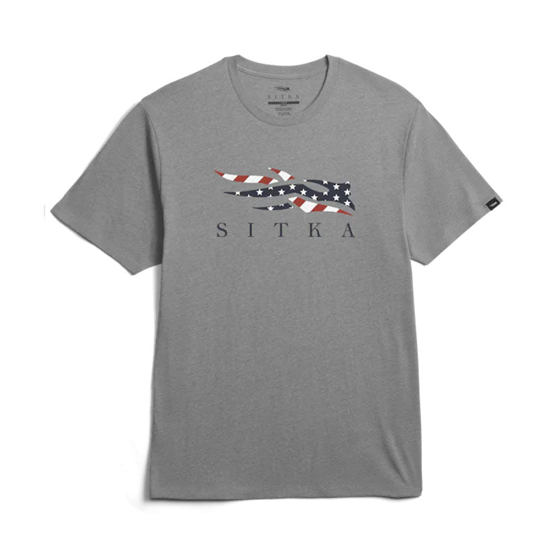 Sitka Icon Flag Tee (Grey and Black)