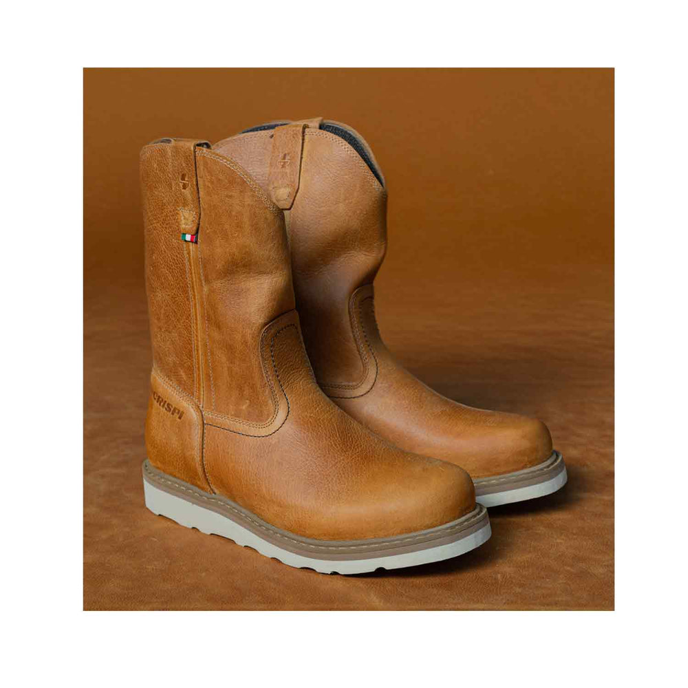 Crispi Stivale Cognac Leather Boot