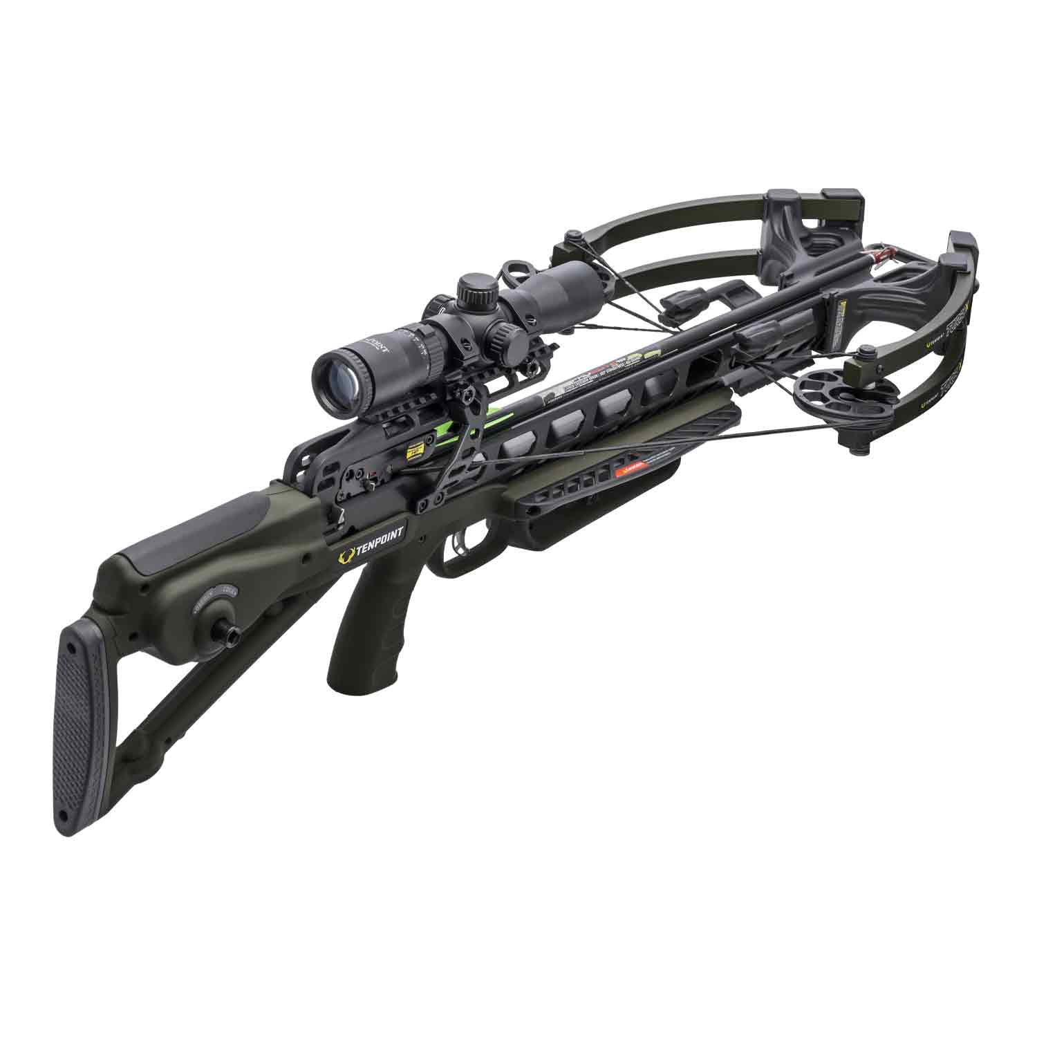 TenPoint Turbo X Moss Green Crossbow Package w/Rangemaster 100 ...