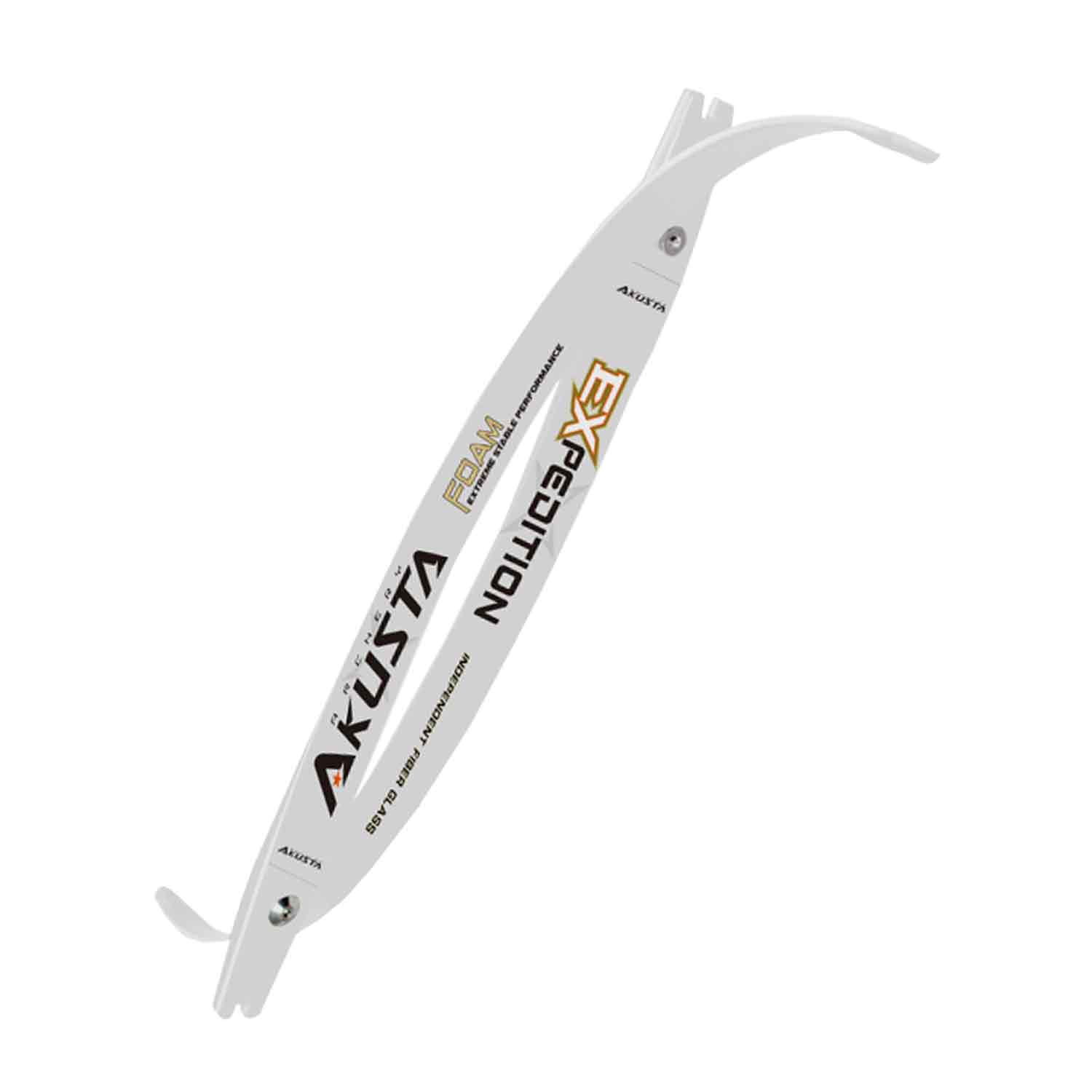 Akusta Expedition Glass/Foam Pearl White ILF Recurve Limbs-68-20lb (Open Box X1046379)