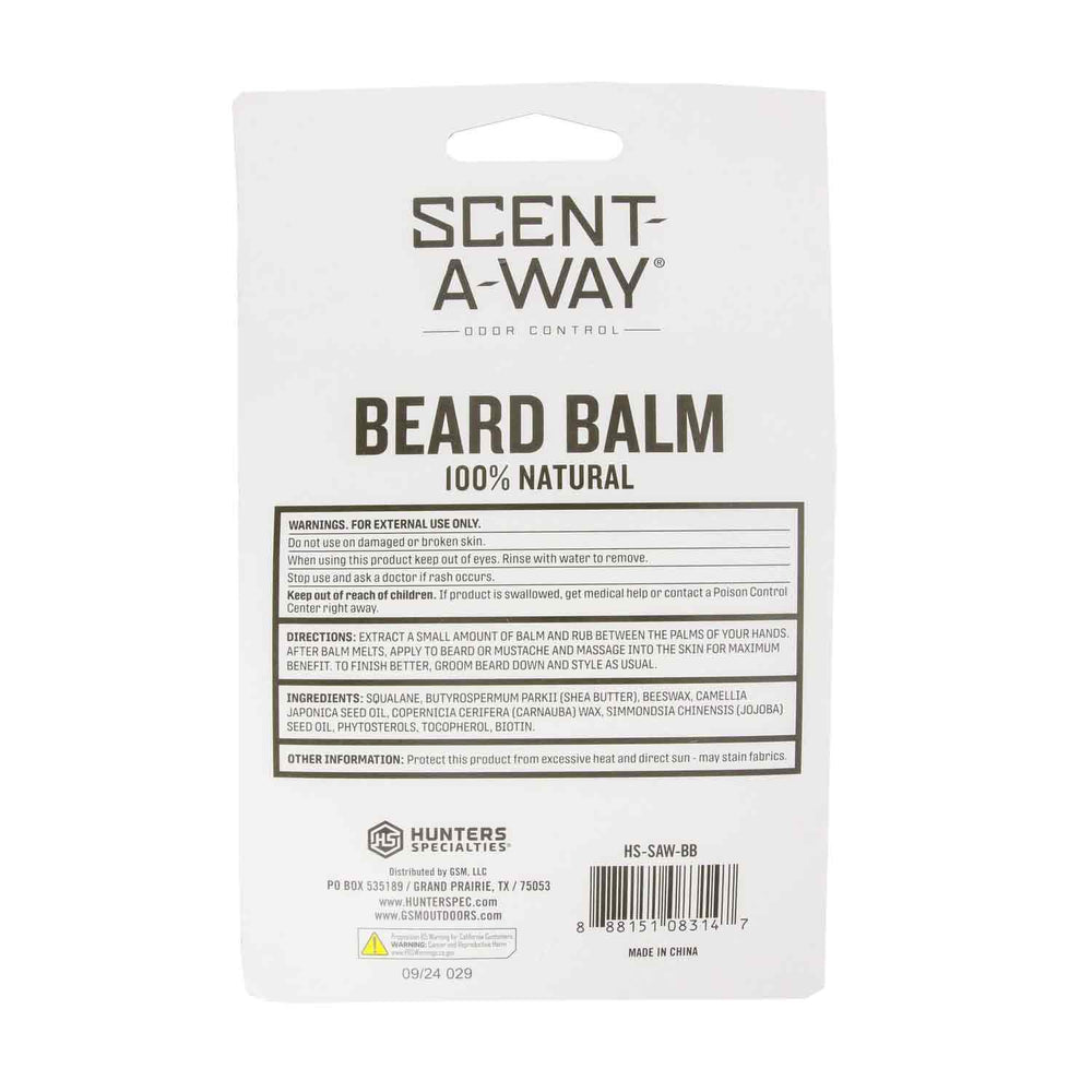 Hunter Specialties Scent-A-Way Beard Balm