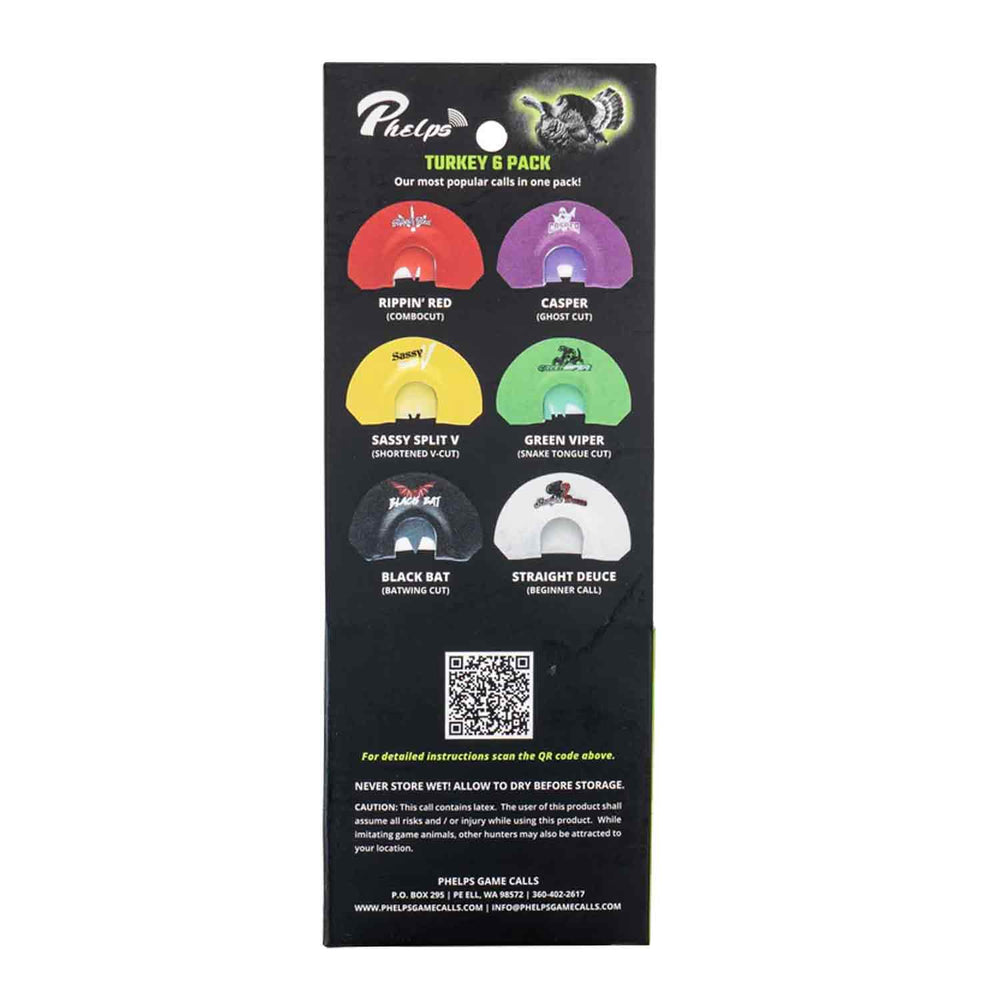 Phelps Turkey Diaphragm Six Pack