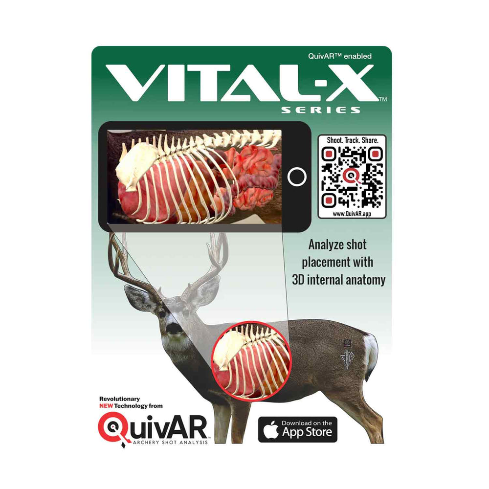 Deadnuts Outdoors 2D Mule Deer Broadside QuivAR Target
