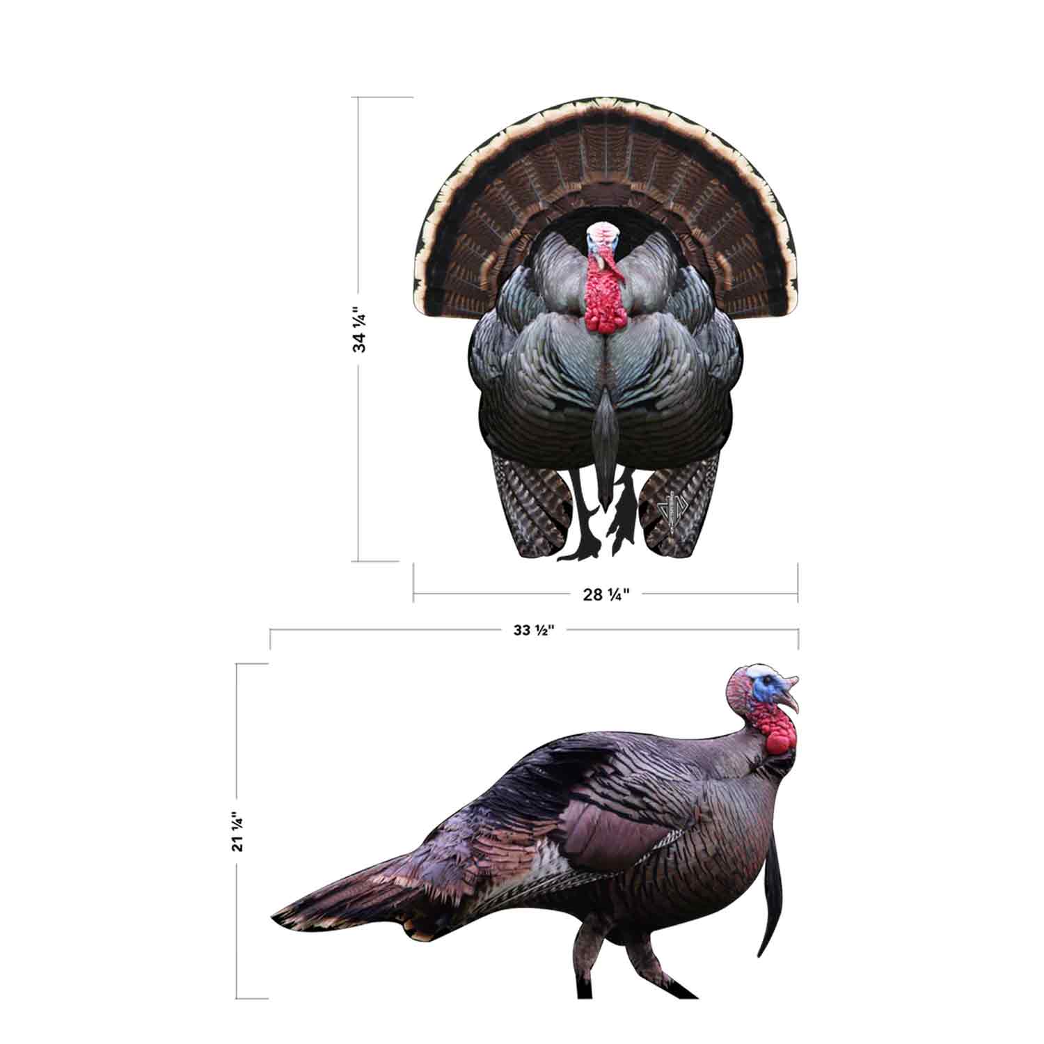 Deadnuts Outdoors 2D Tom Turkey Combo Pack QuivAR Targets