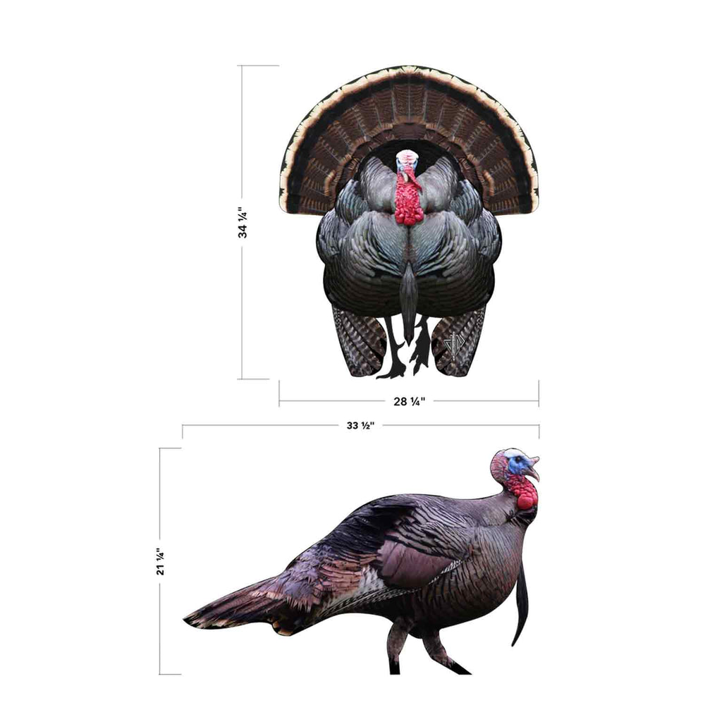 Deadnuts Outdoors 2D Tom Turkey Combo Pack QuivAR Targets