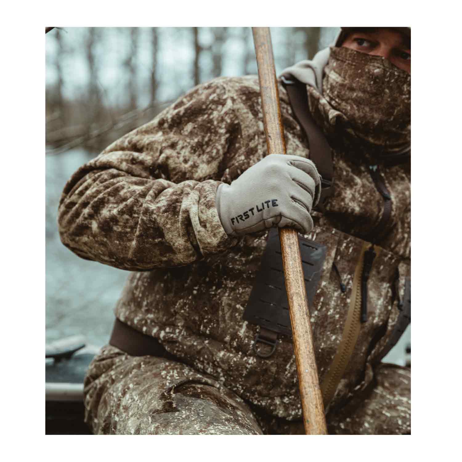 First Lite Rugged Wool Fleece Gloves