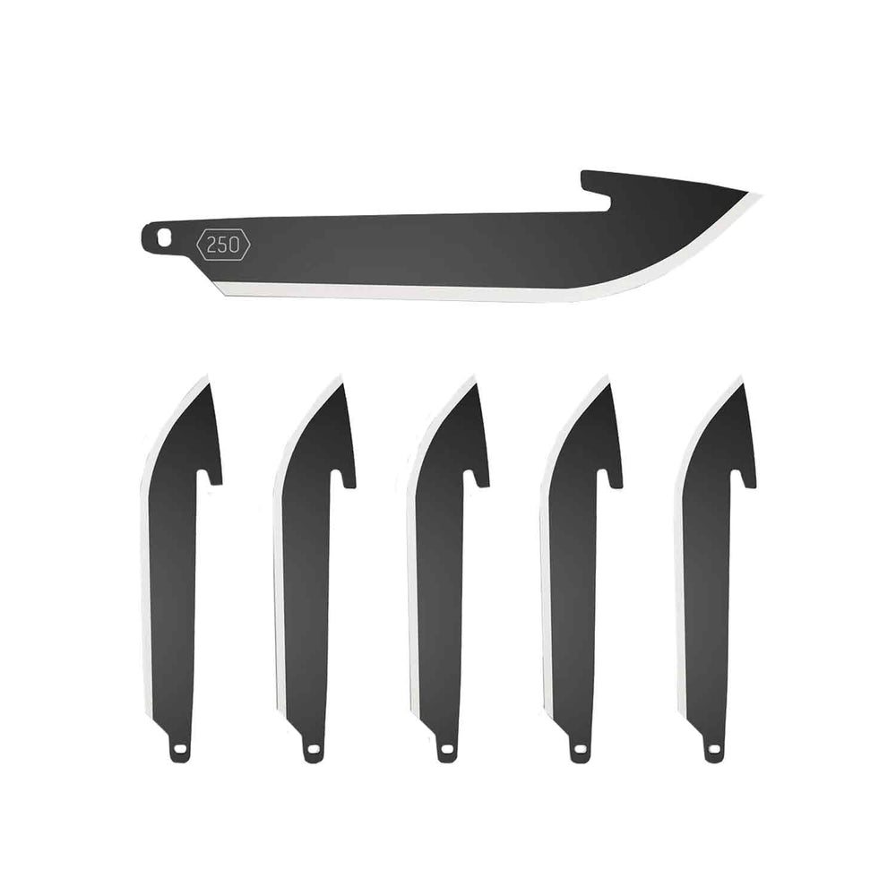 Outdoor Edge 250 Black Drop Point Blade Pack