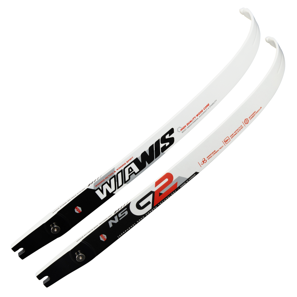 Win & Win WIAWIS NS-G2 Wood/Carbon ILF Target Recurve Limbs-Lng-38lb (Open Box X1047541)