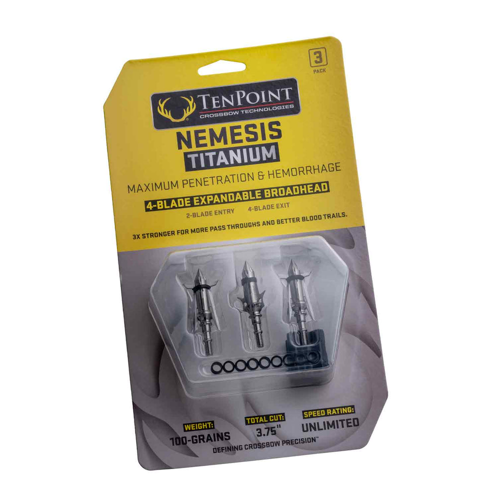 TenPoint Nemesis Titanium Crossbow Broadheads