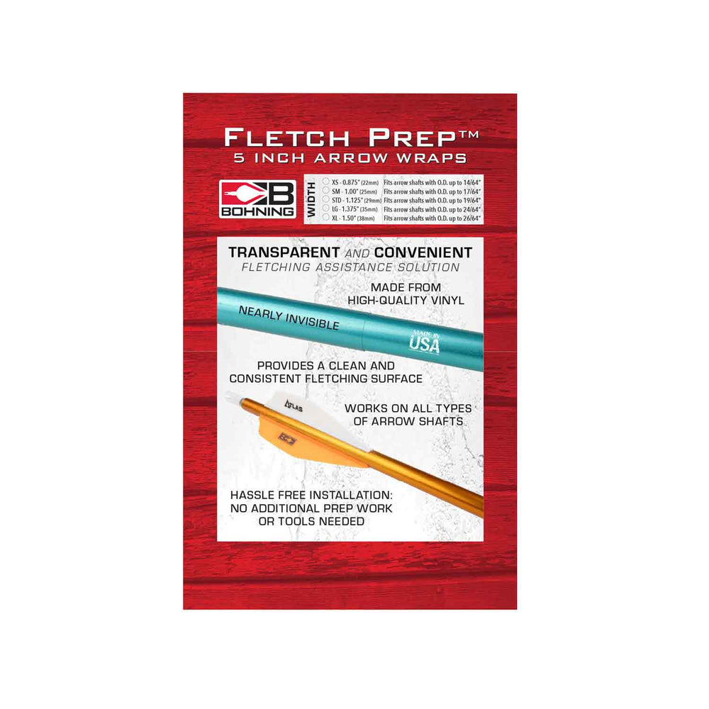 Bohning Clear Fletch Prep Wraps