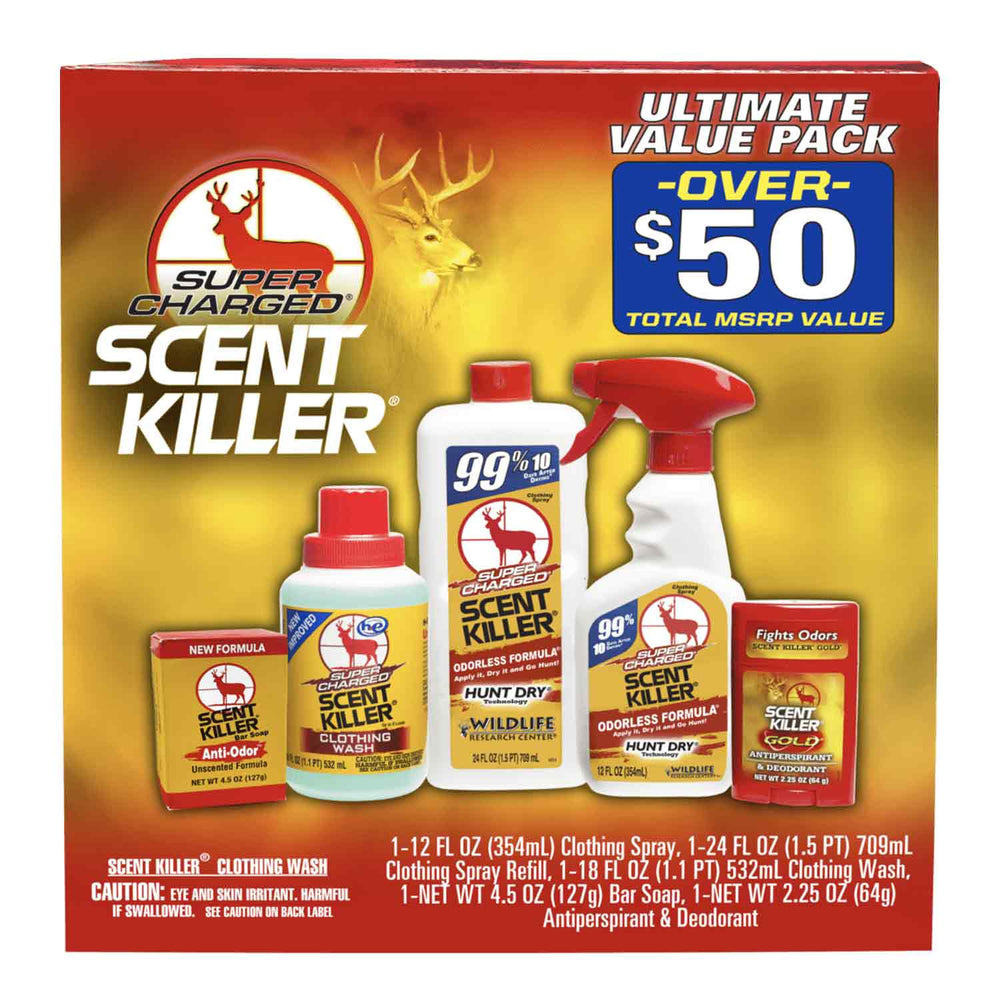 Wildlife Research Super Charged Scent Killer Ultimate Value Pack