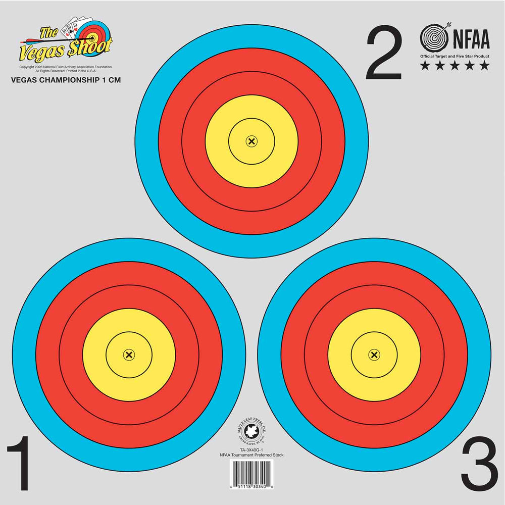 Maple Leaf 3-Spot Vegas Championship Target (1cm X)
