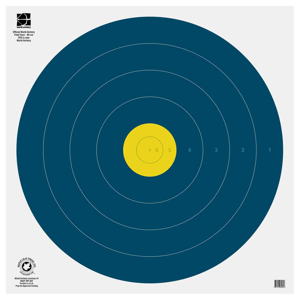 Maple Leaf World Archery Waterproof 80cm Target Face