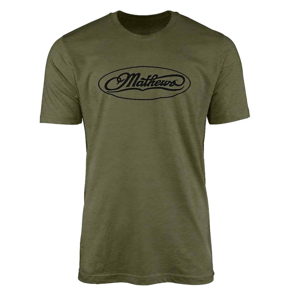 Mathews Classic Olive Logo Tee