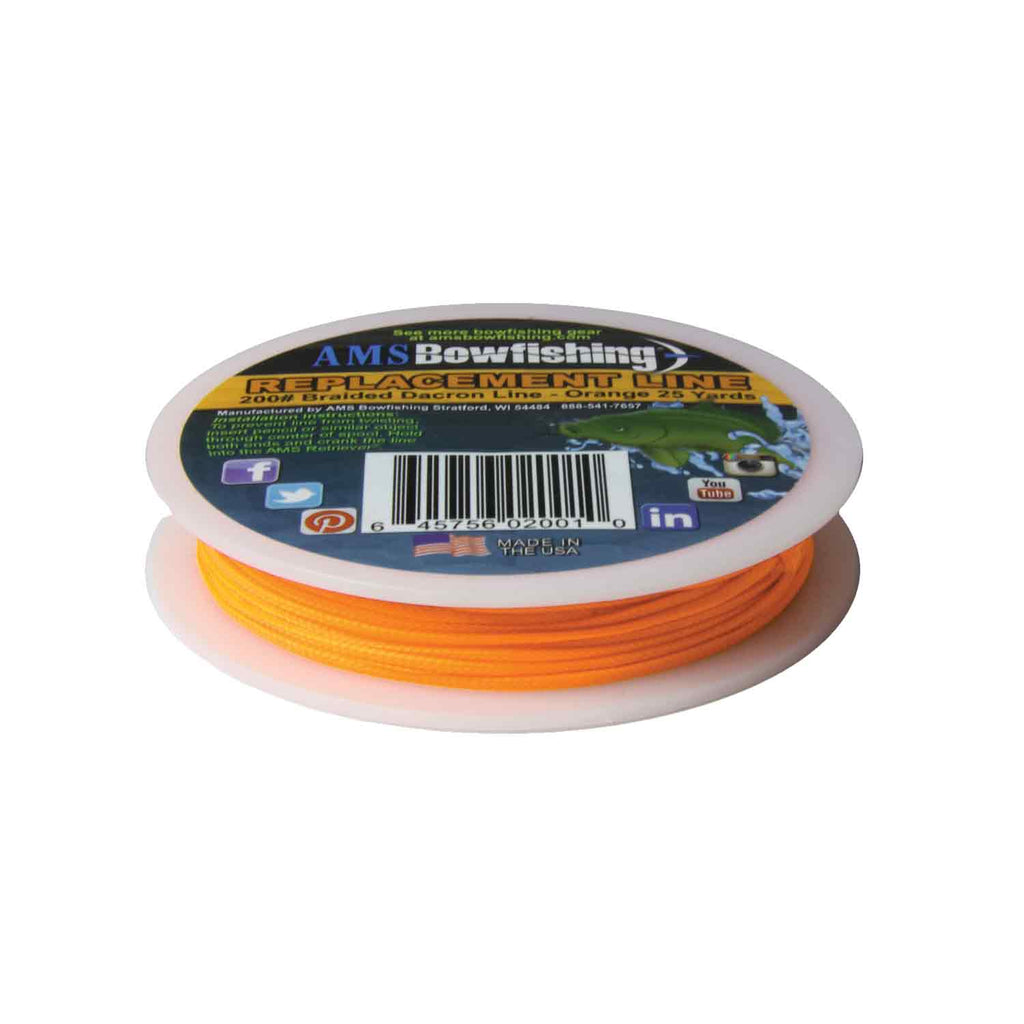 AMS Bowfishing Braided Orange Fish Line – Lancaster Archery Supply