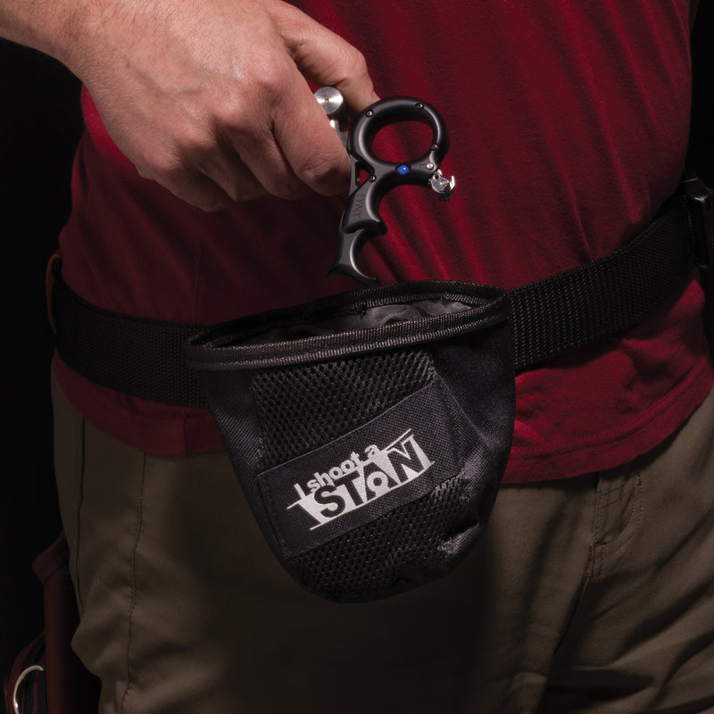 Stan Release in a black stan release pouch