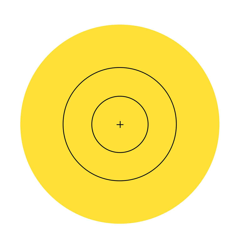 80cm Stick-On Replacement Yellow Centers