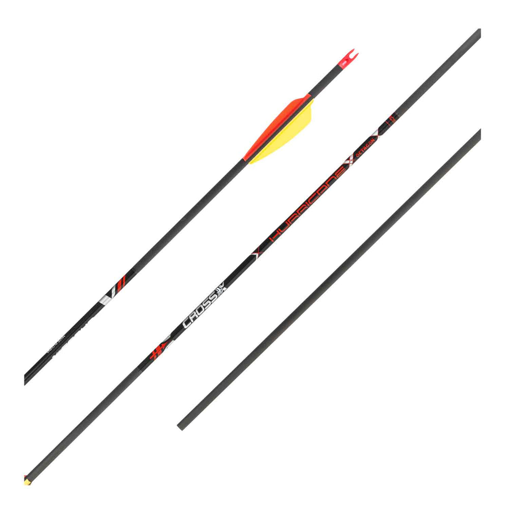 Cross-X Hurricane Octagon Fletched Arrows – Lancaster Archery Supply
