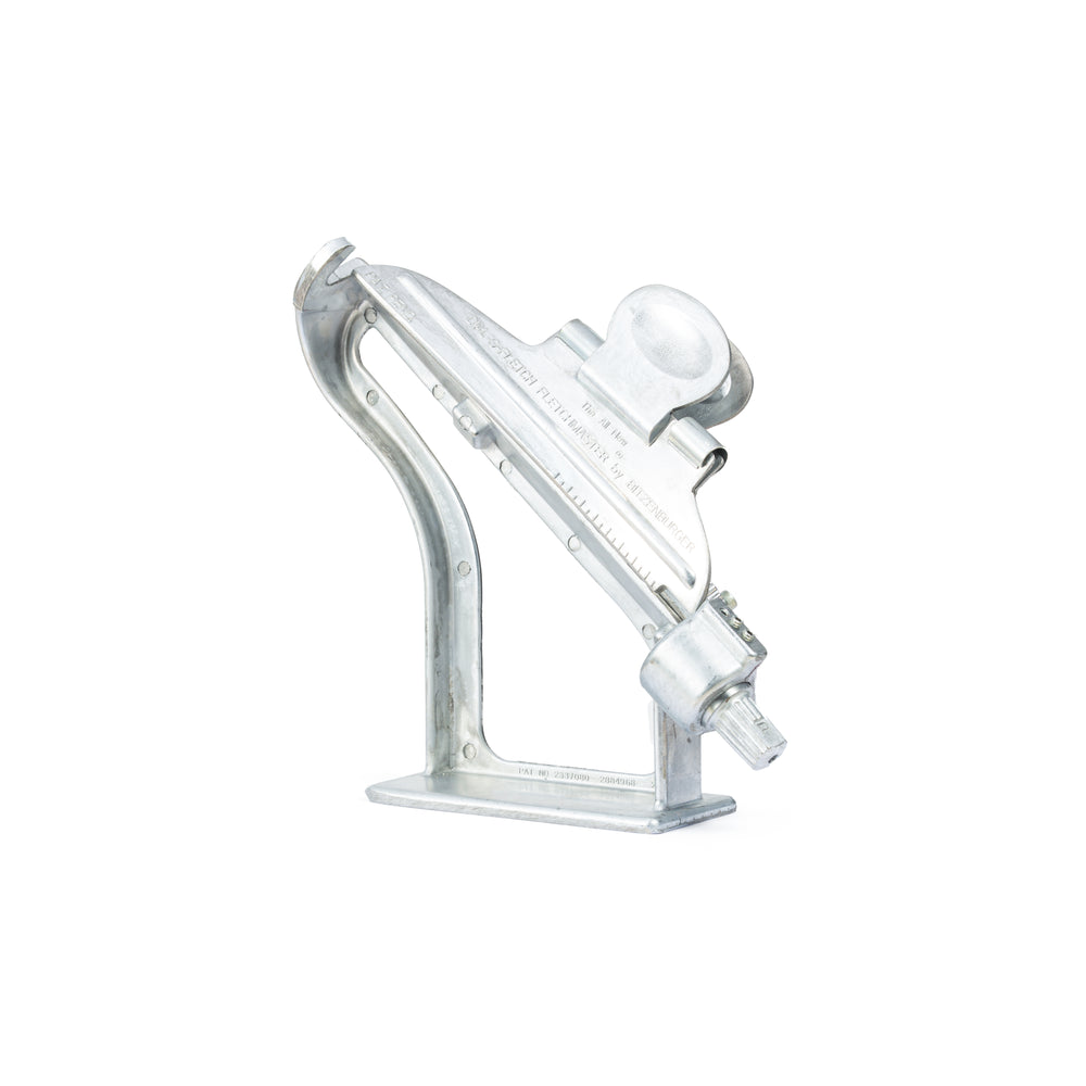 Bitzenburger Fletching Jig and Straight Clamp designed for fletching vanes or feathers sitting on the ClampShelf attached by permanent magnets. 