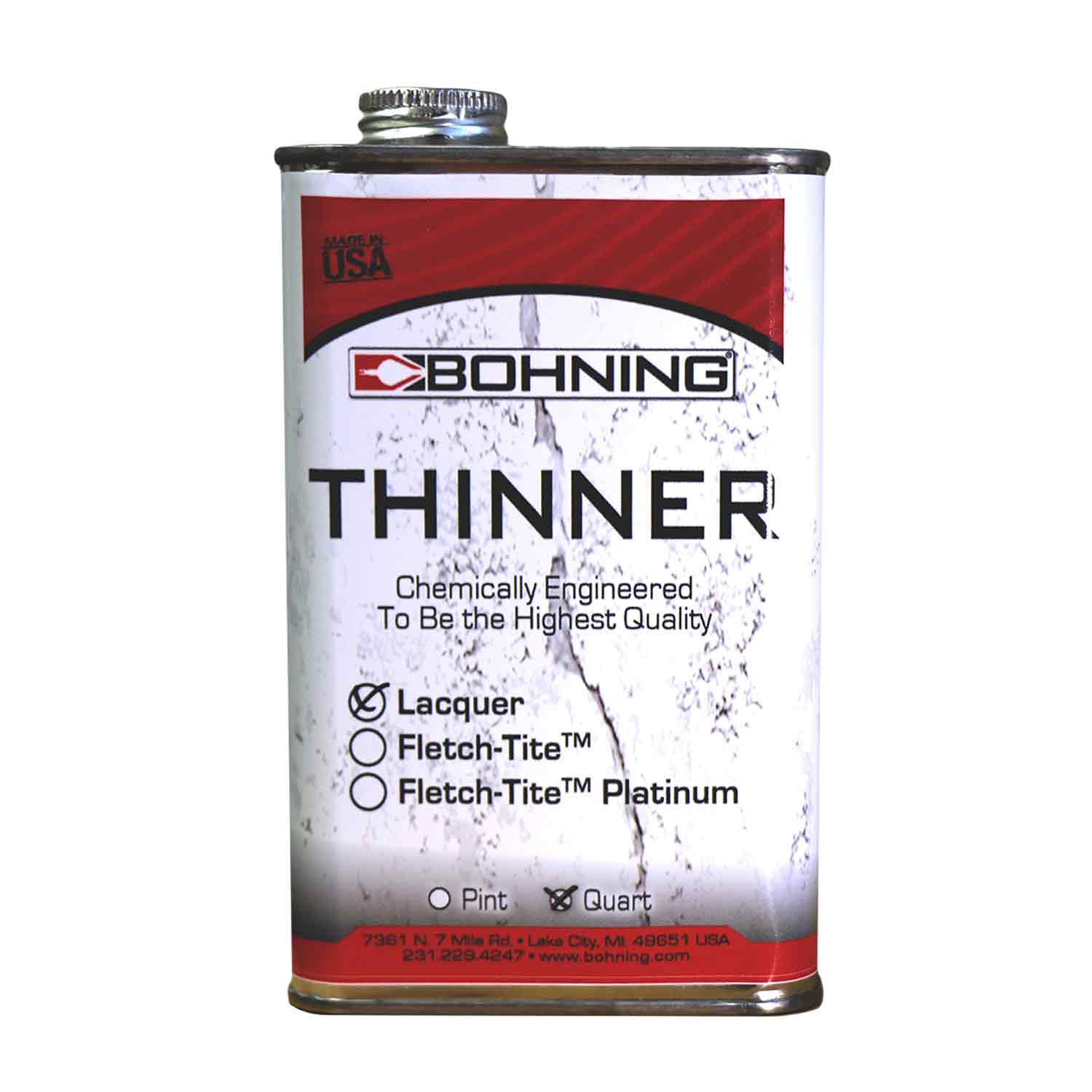 Bohning Fletch-Lac Thinner (Quart)