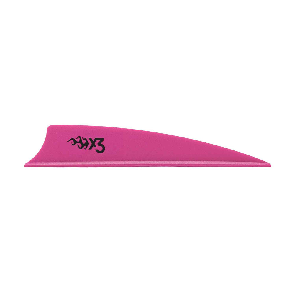 Bohning X3 Vanes 3-Inch Black 36-Pack - Archery Fletching For Hunting And 3D Shooting