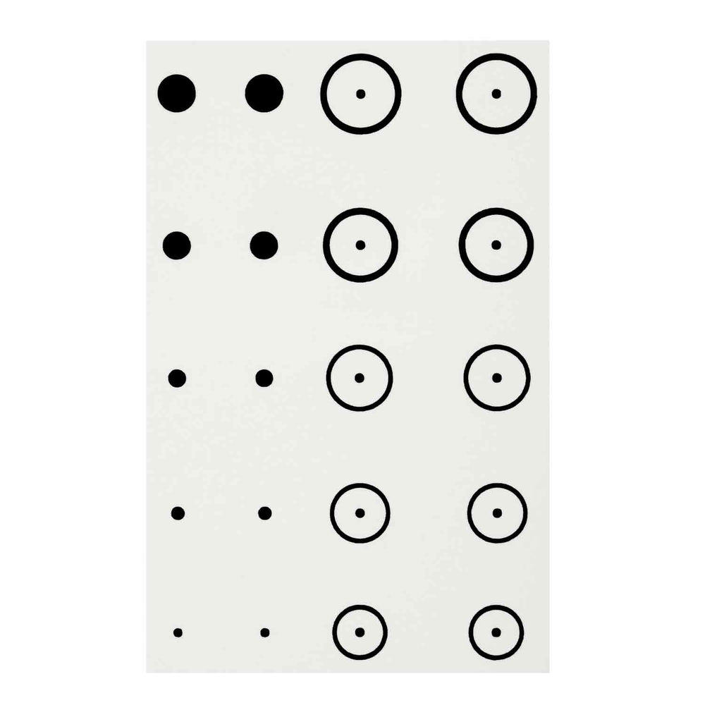 Gunstar Precision Target Rub-On Aiming Reticles