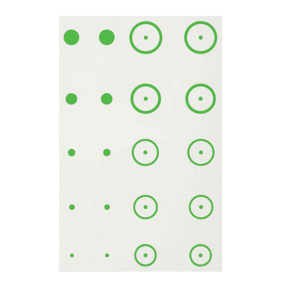 Gunstar Precision Target Rub-On Aiming Reticles