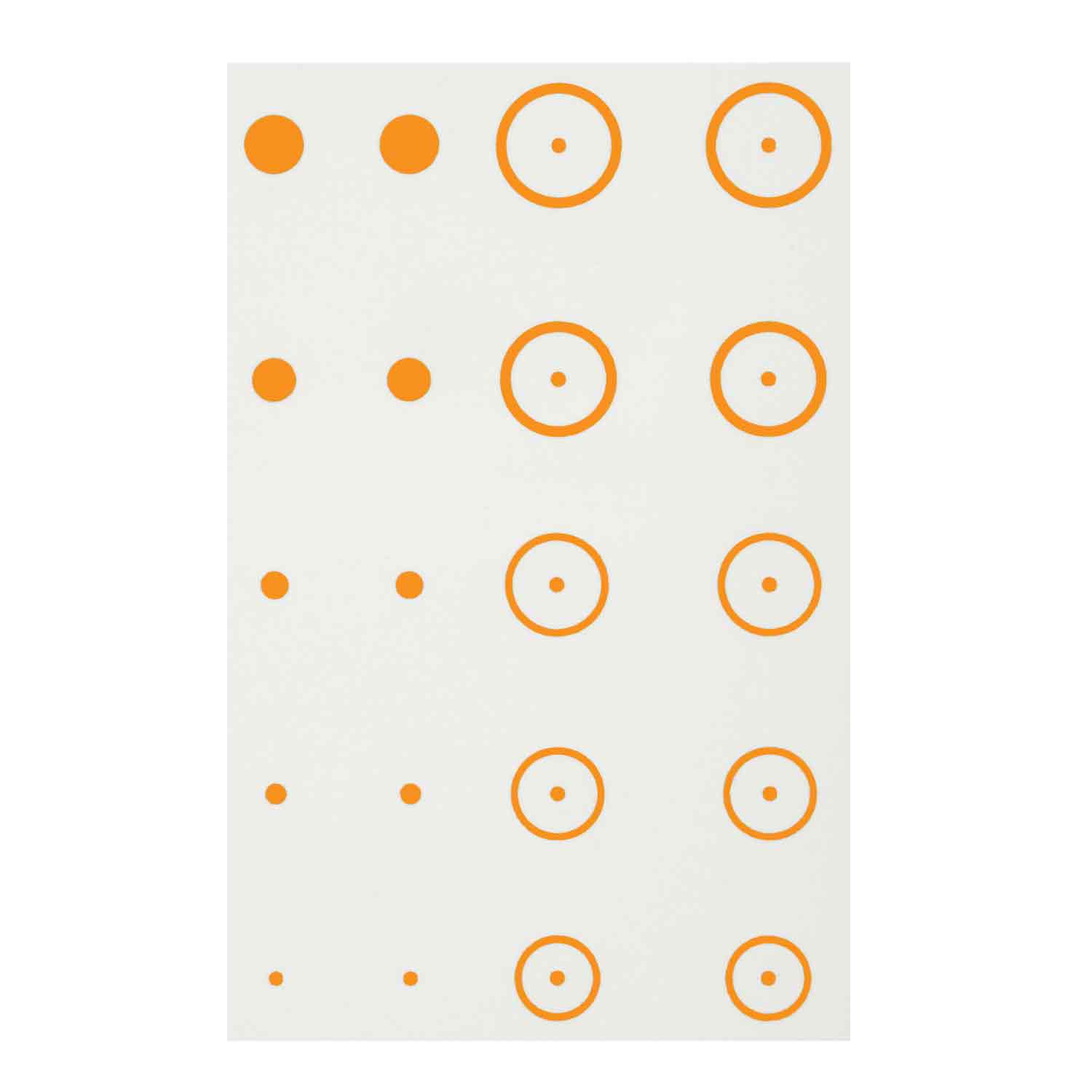 Gunstar Precision Target Rub-On Aiming Reticles