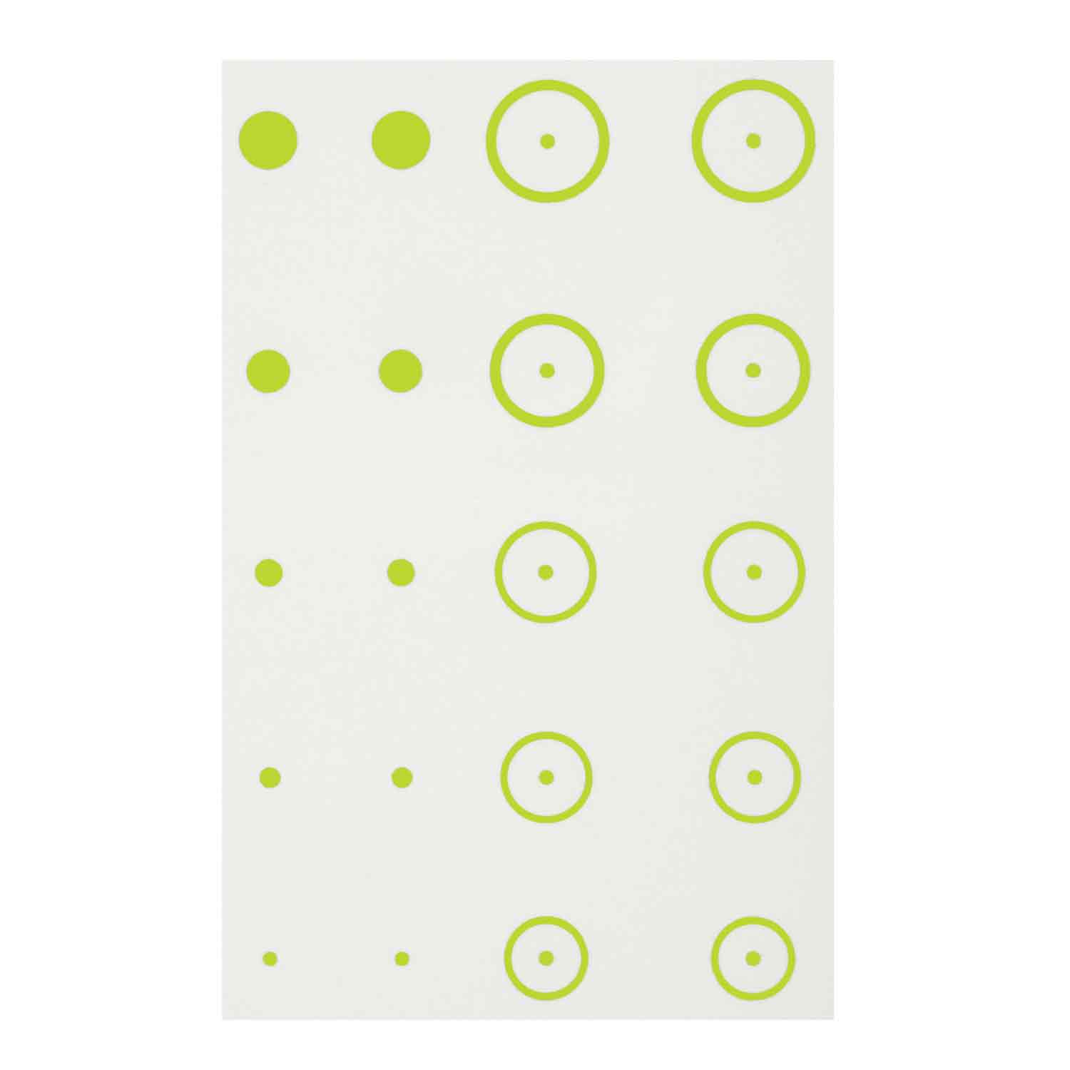 Gunstar Precision Target Rub-On Aiming Reticles