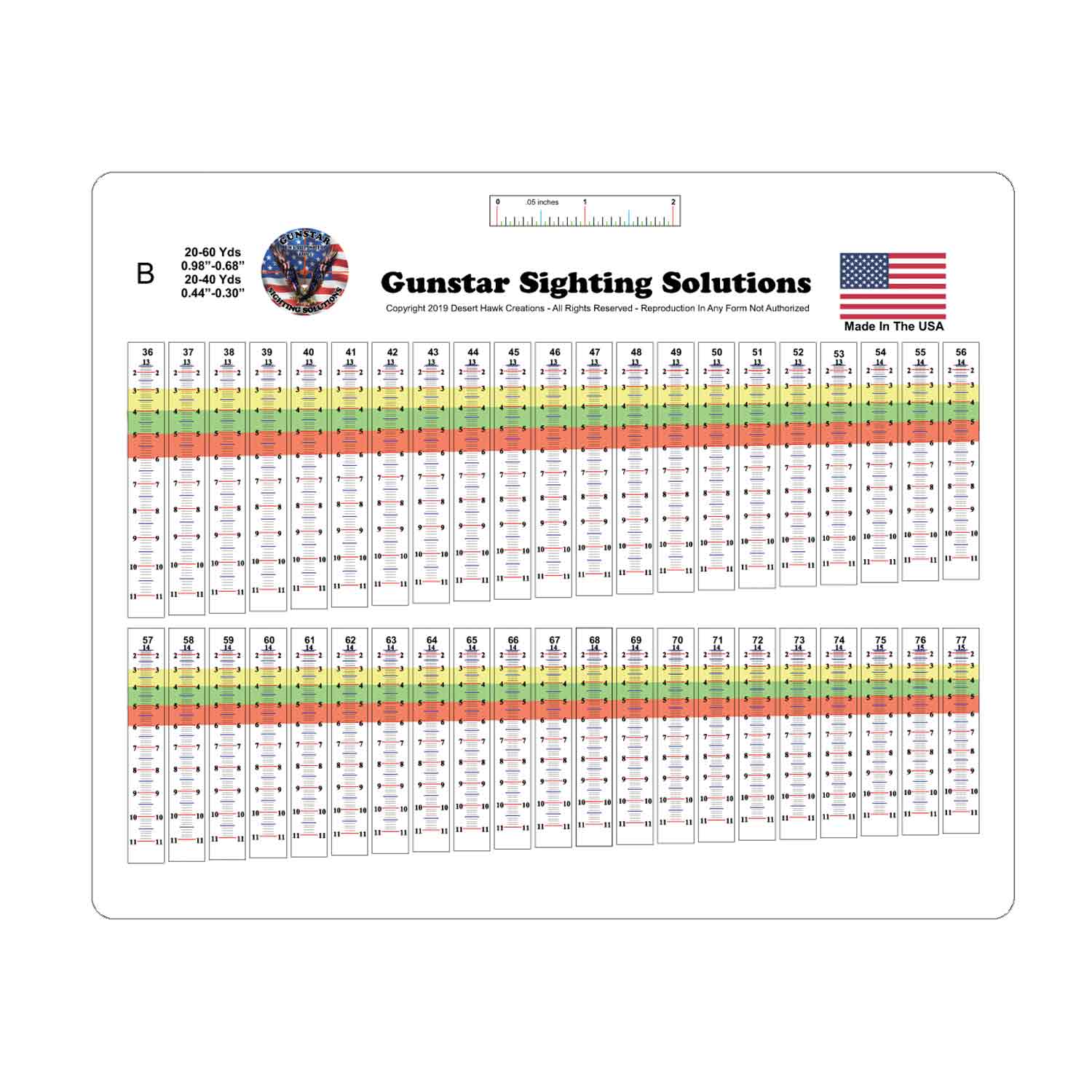 Gunstar Pro Series Sight Tapes