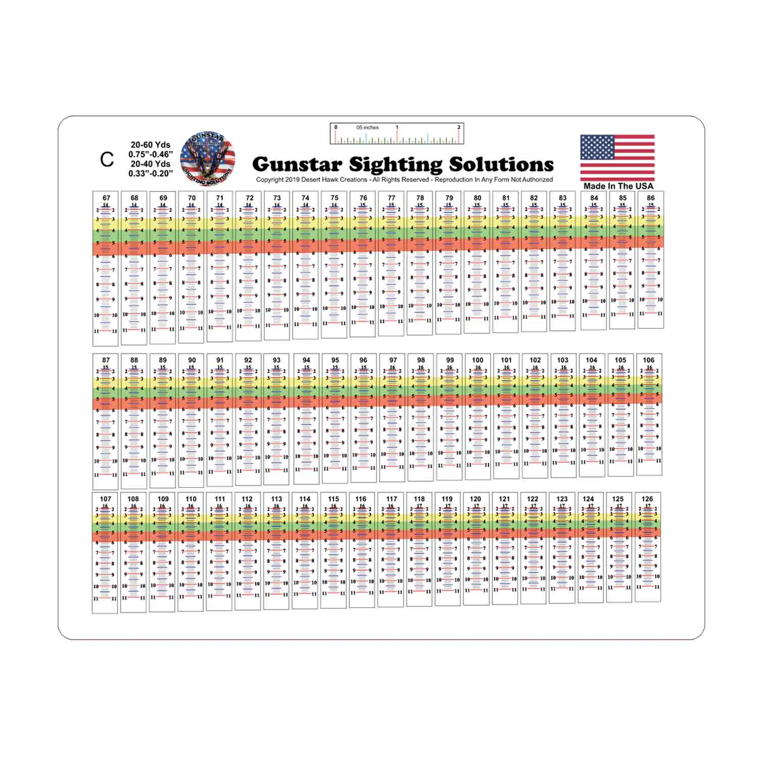 Gunstar Pro Series Sight Tapes