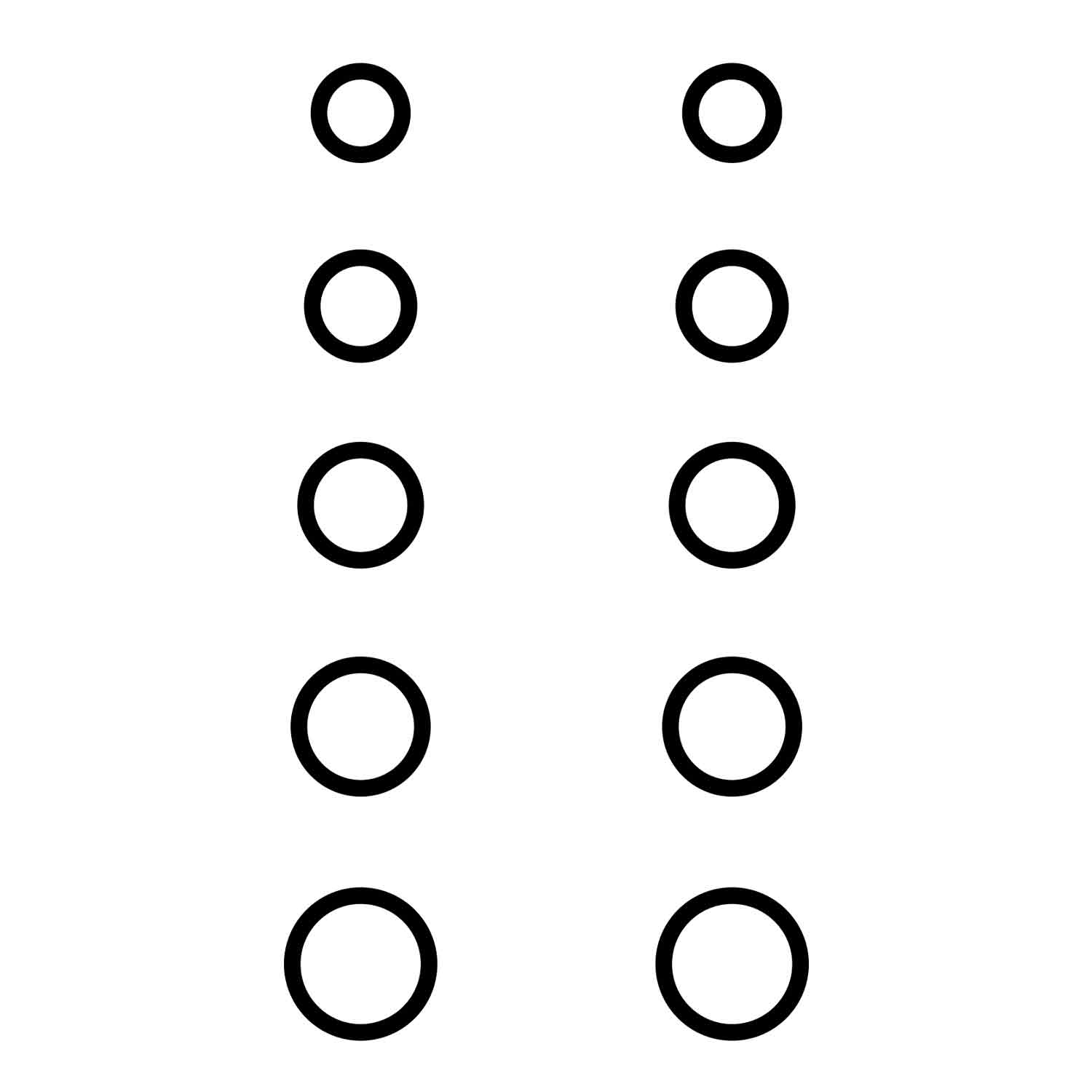 Gunstar Pro Series Rub-On Dots (Mini Circles)