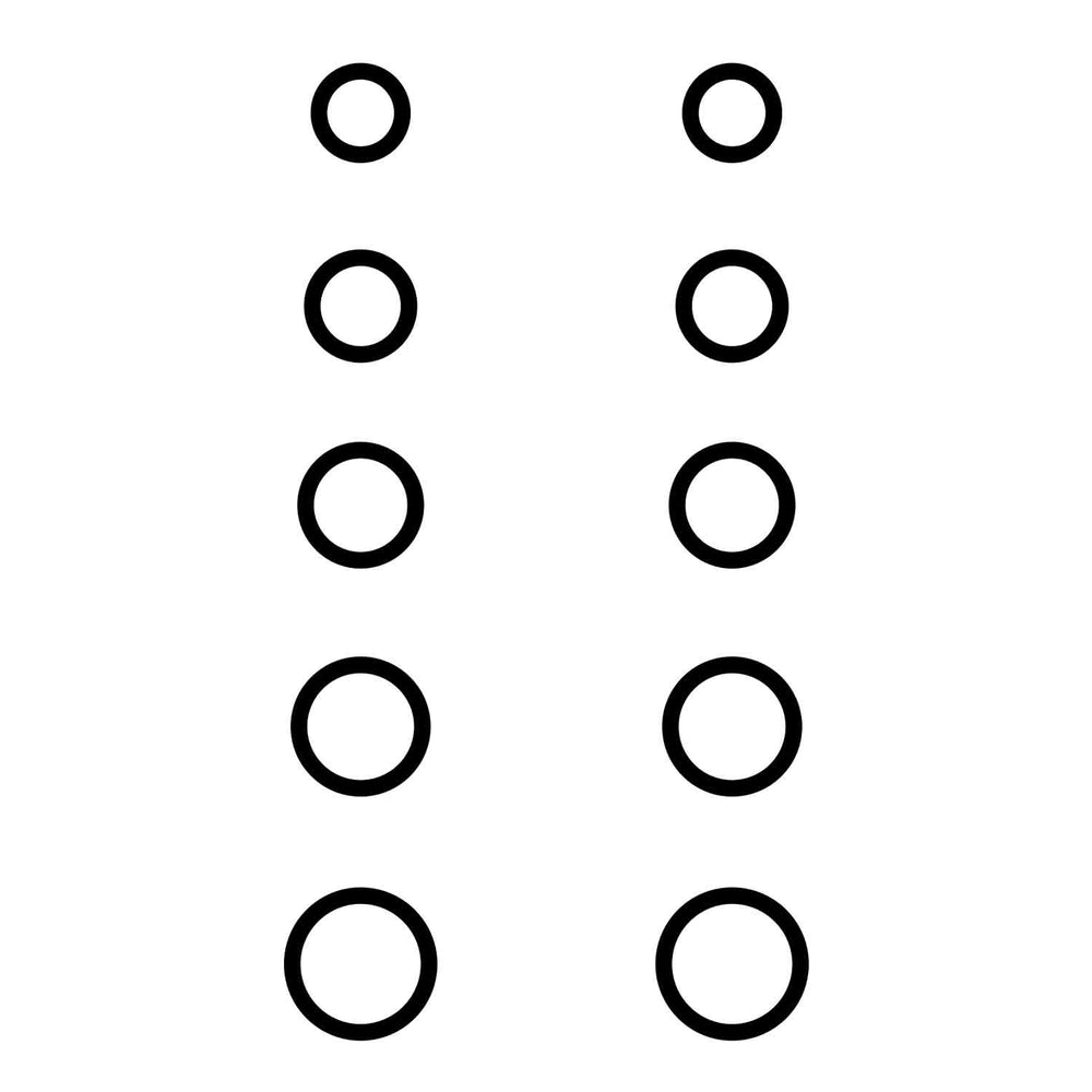 Gunstar Pro Series Rub-On Dots (Mini Circles)