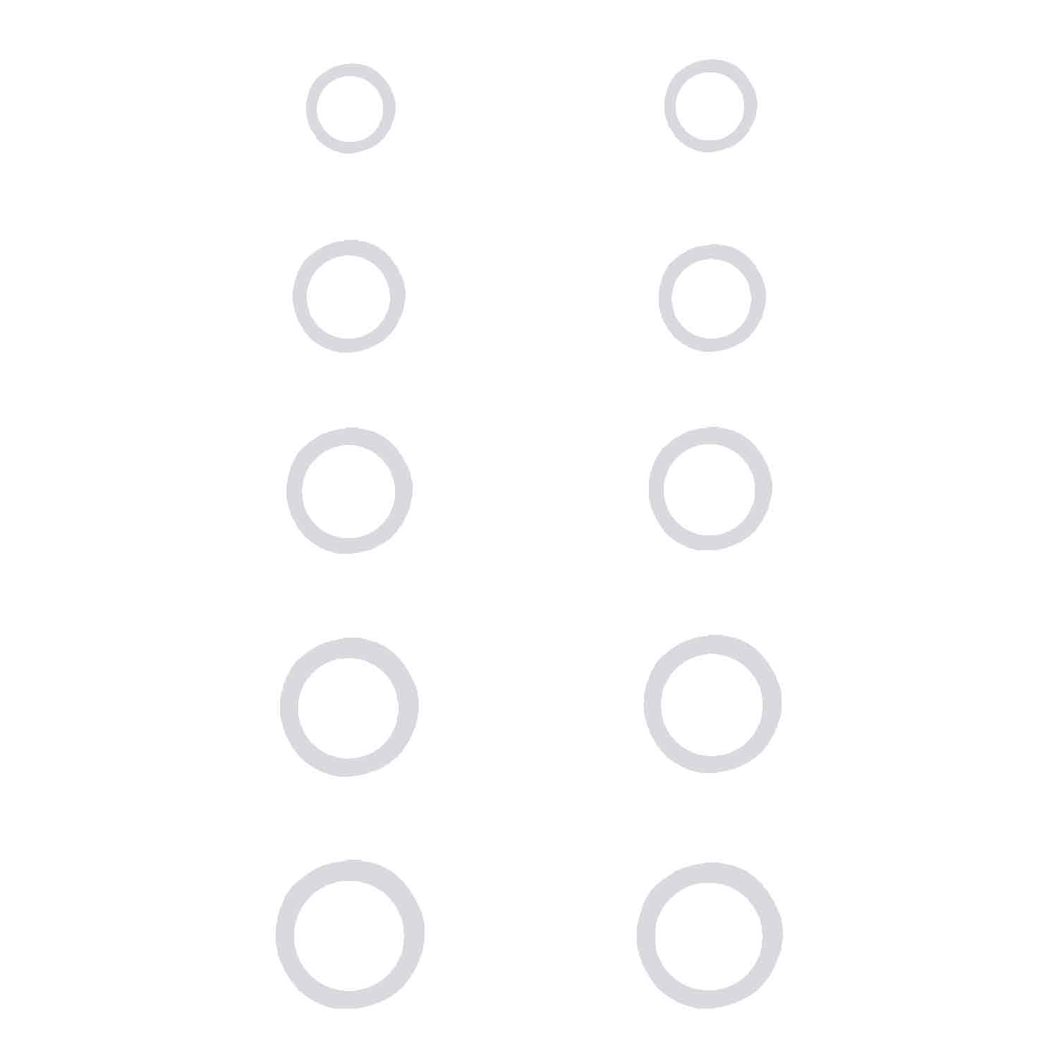 Gunstar Pro Series Rub-On Dots (Mini Circles)