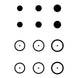 Gunstar Pro Series Rub-On Aiming Rings & Dots (Mongo)