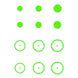 Gunstar Pro Series Rub-On Aiming Rings & Dots (Mongo)