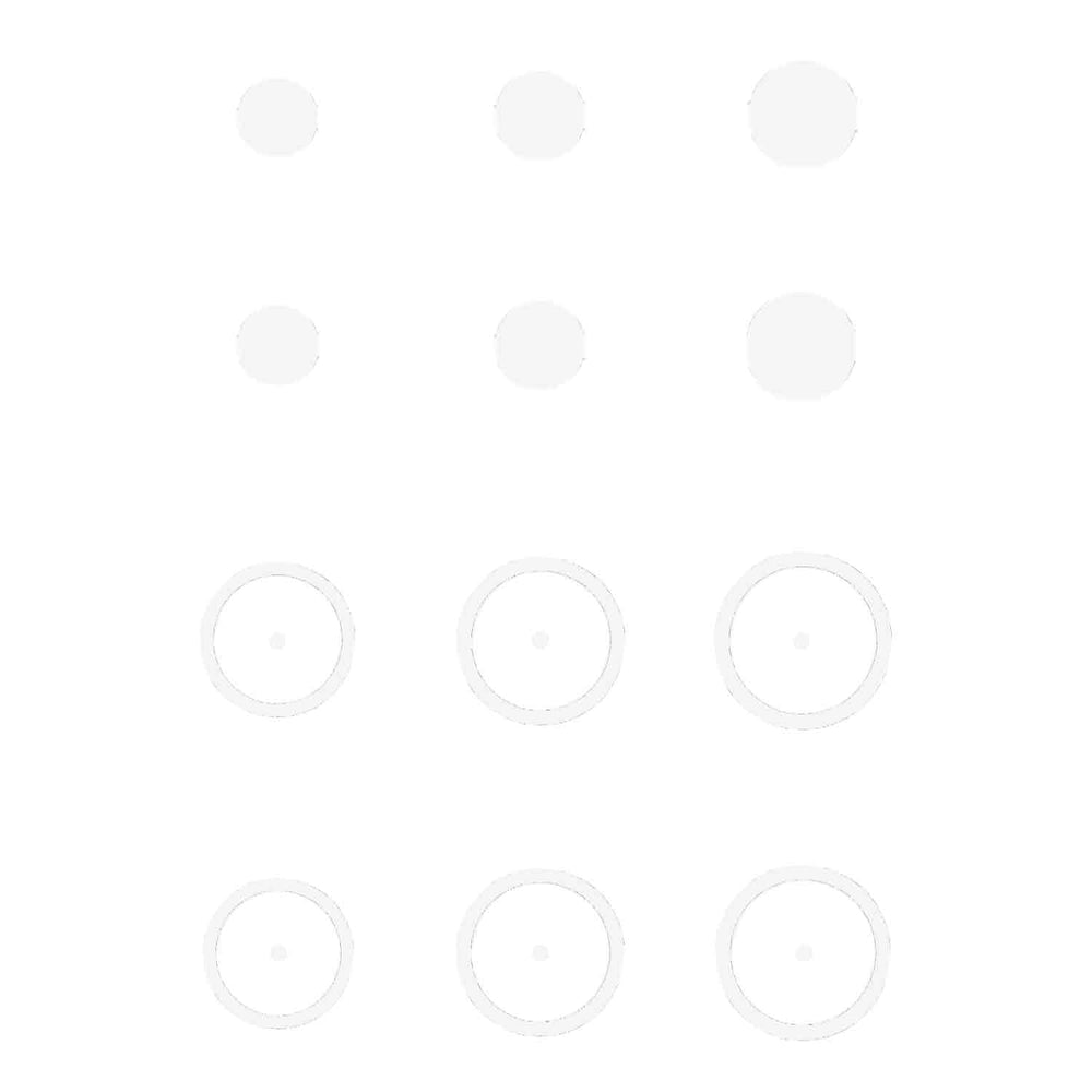 Gunstar Pro Series Rub-On Aiming Rings & Dots (Mongo)