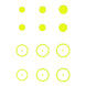 Gunstar Pro Series Rub-On Aiming Rings & Dots (Mongo)