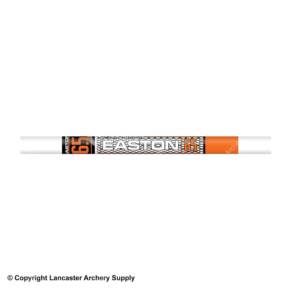 Easton 6.5mm Whiteout Carbon Arrows (6 Pack) (Super Nock) (Clearance X1037073)