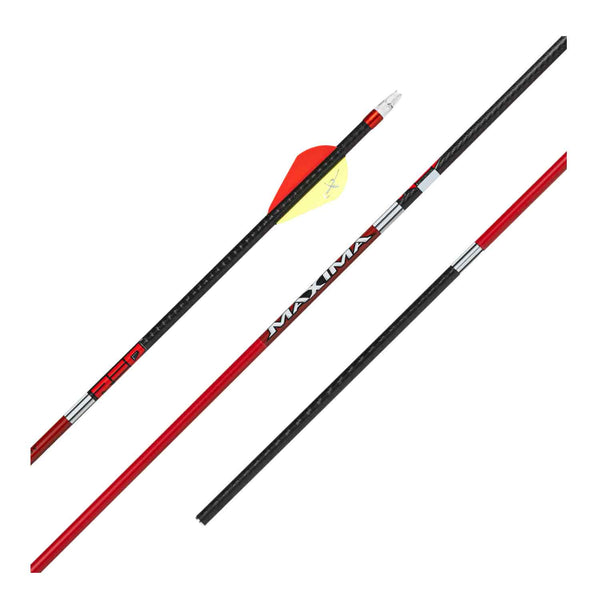 Carbon Express Maxima RED Fletched Arrows – Lancaster Archery Supply