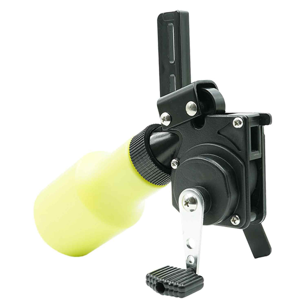 bow fishing reel manufacturers Muzzy Bottle Bowfishing Musky Fishing Braid system components and elongated Daiwa BG frozen - Model No.:ALT-5000SV