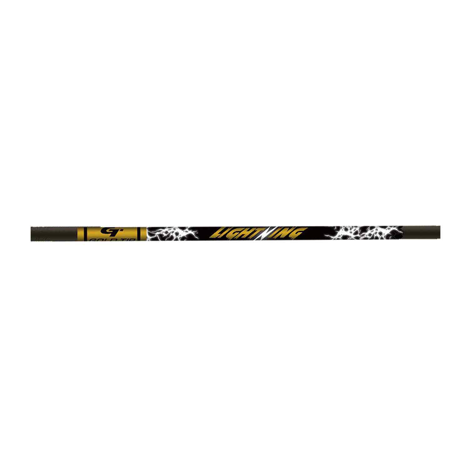 Gold Tip Lightning Fletched Arrows (Black)