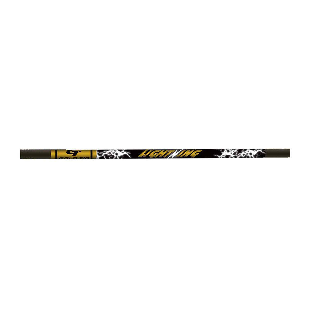 Gold Tip Lightning Fletched Arrows (Black)