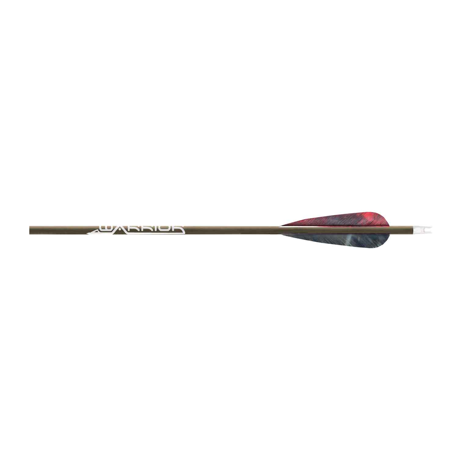 Gold Tip Warrior Fletched Arrow (Feathers)