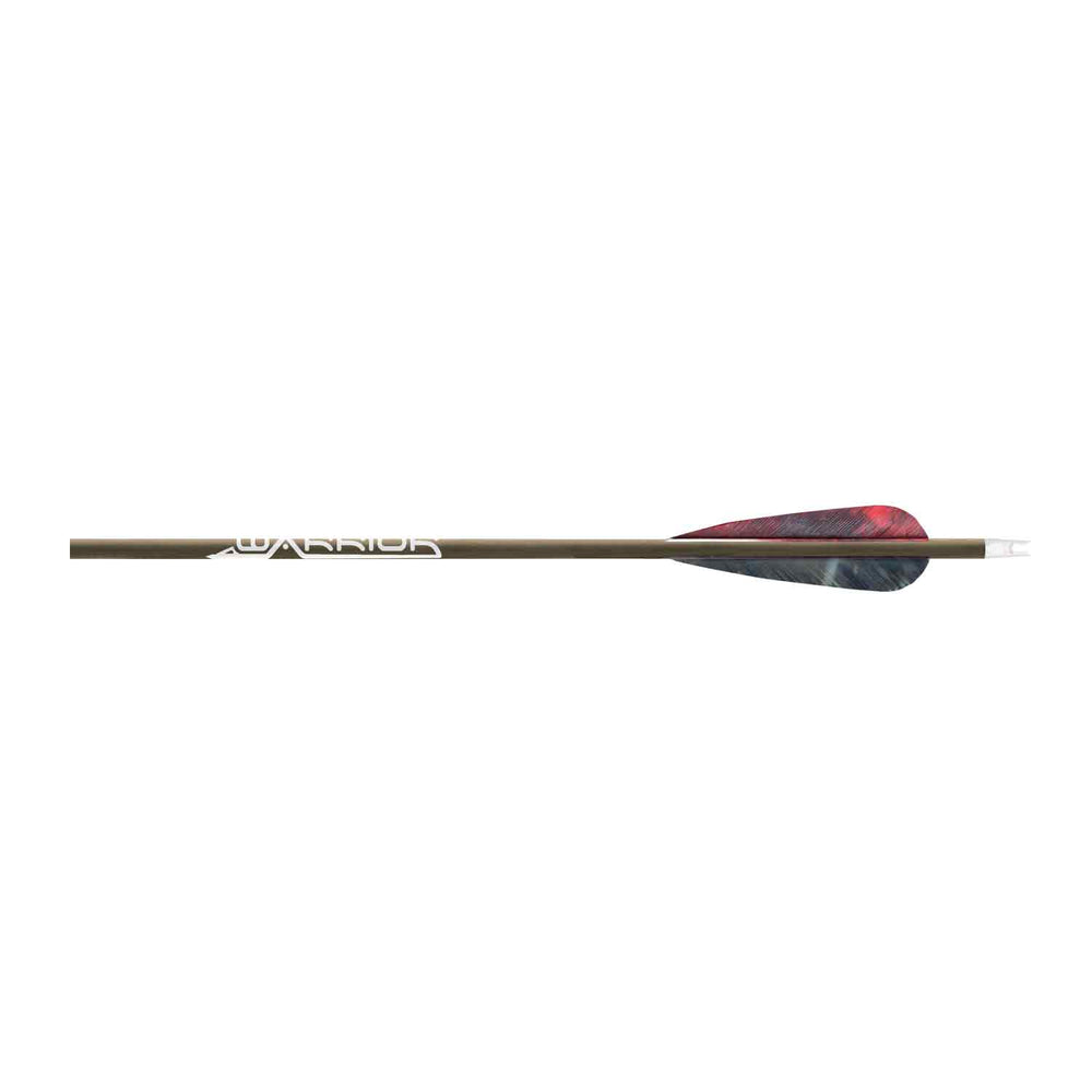 Gold Tip Warrior Fletched Arrow (Feathers)