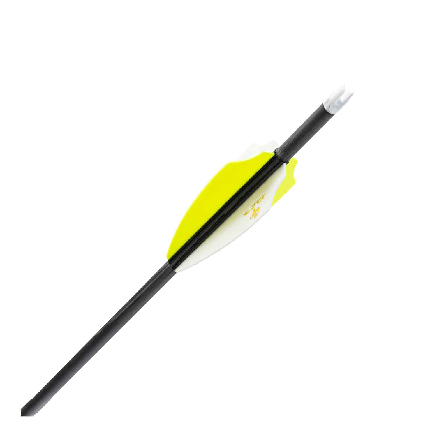 Gold Tip Pierce Platinum Fletched Arrows