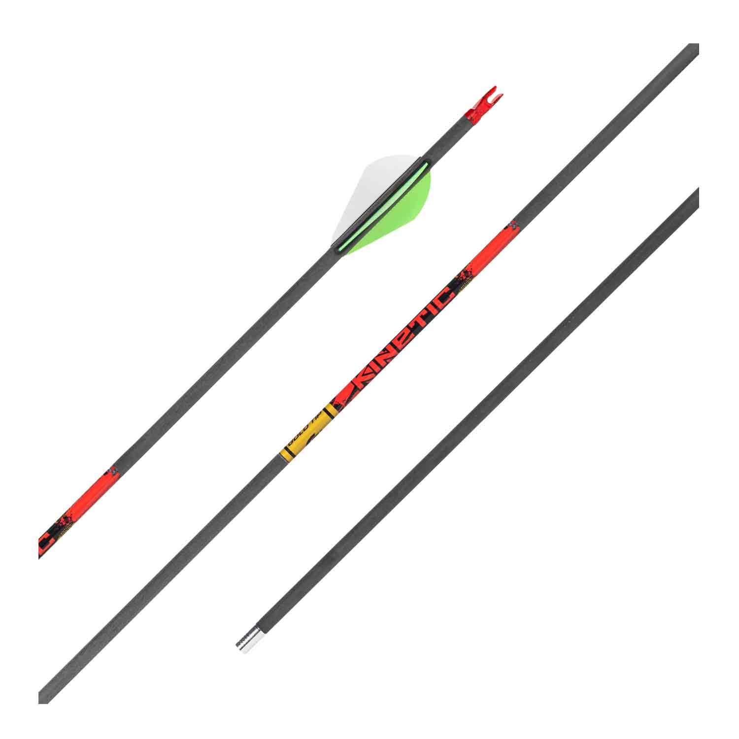 Gold Tip Kinetic Hunter Fletched Arrows
