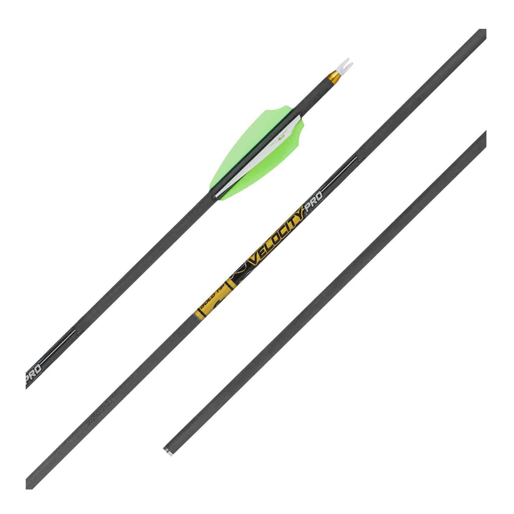 Gold Tip Velocity Pro 90° 4 Fletched Arrows